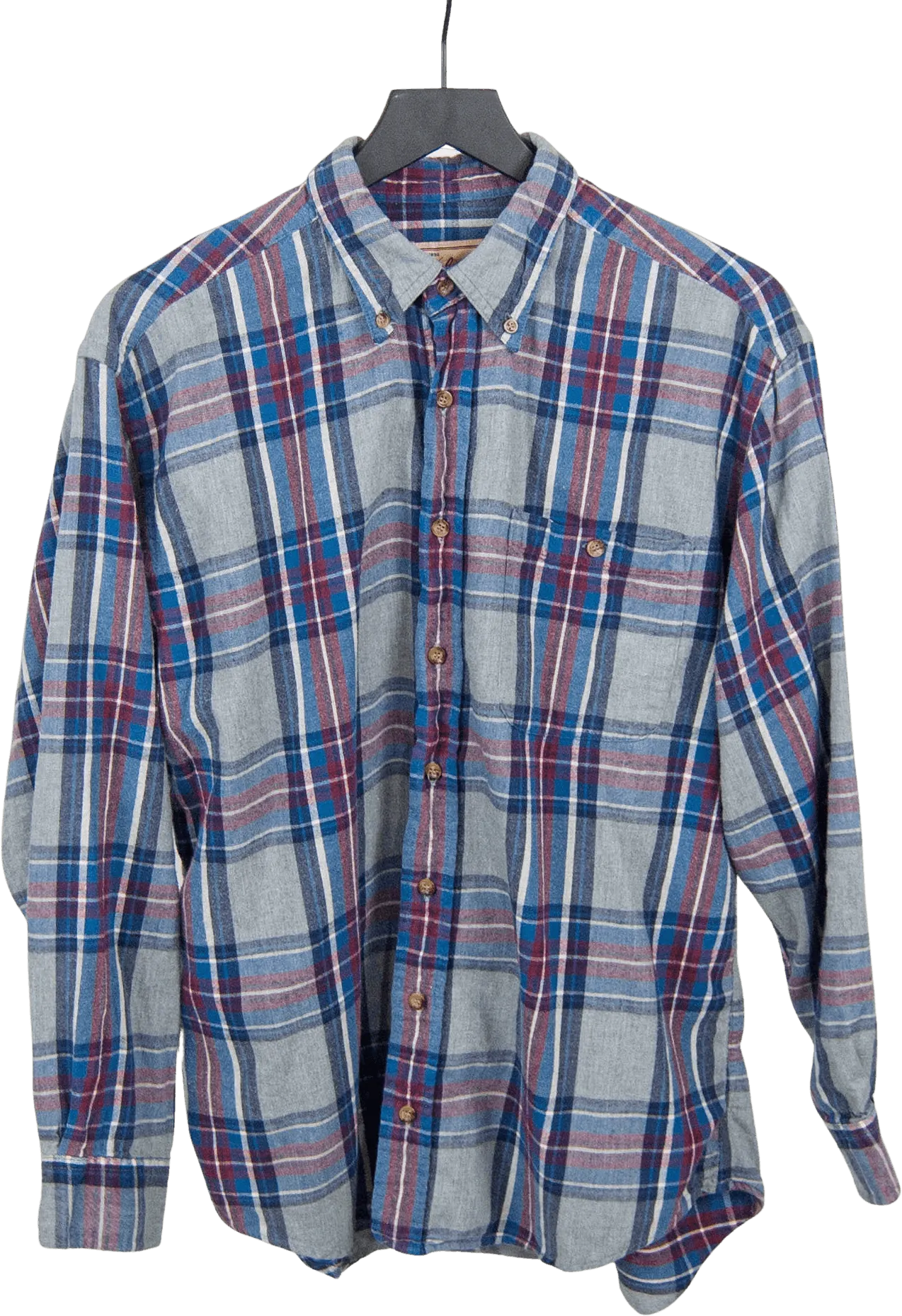 00's Men's Blue Plaid Flannel by Woolrich