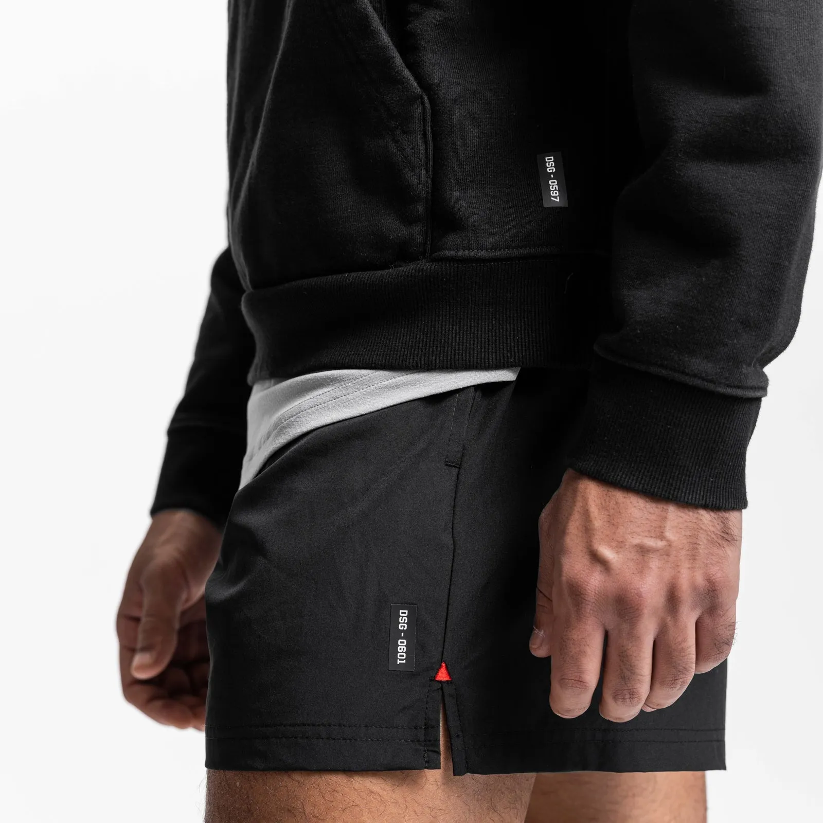 0601. Vintage 5" Training Short - Black