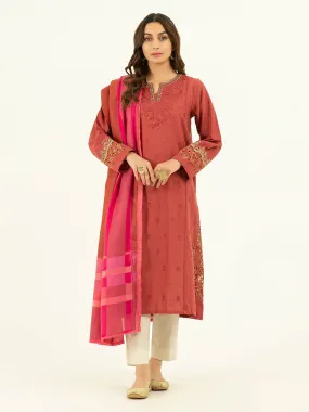 2 Piece Khaddar Suit-Embroidered (Pret)