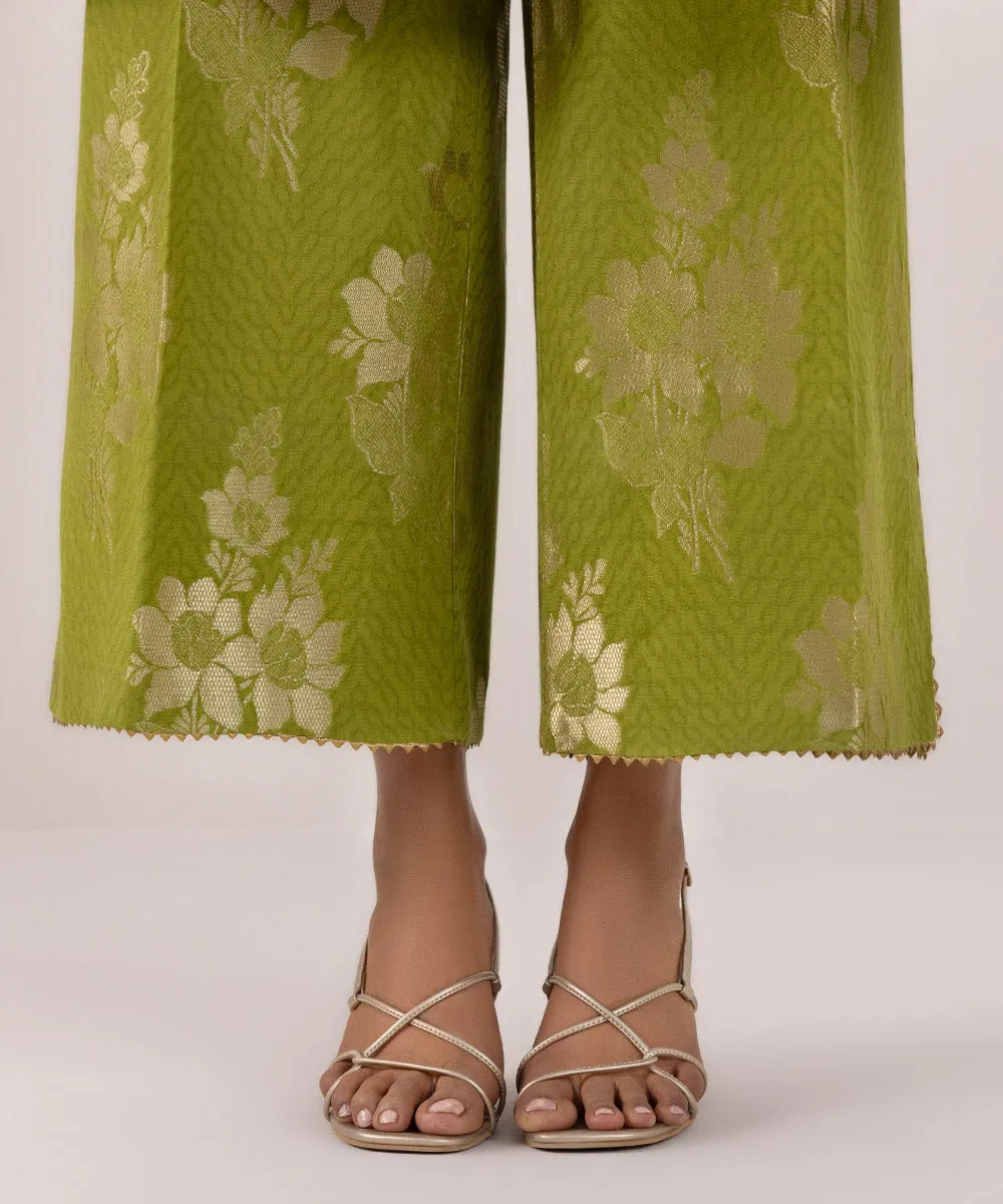 3 Piece - Embroidered Jacquard Suit