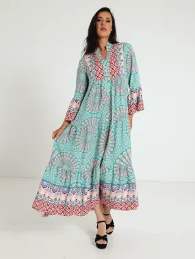 3/4 Sleeve Middle Eastern Tent Dress