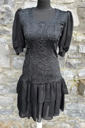 80s black dress uk 6-8