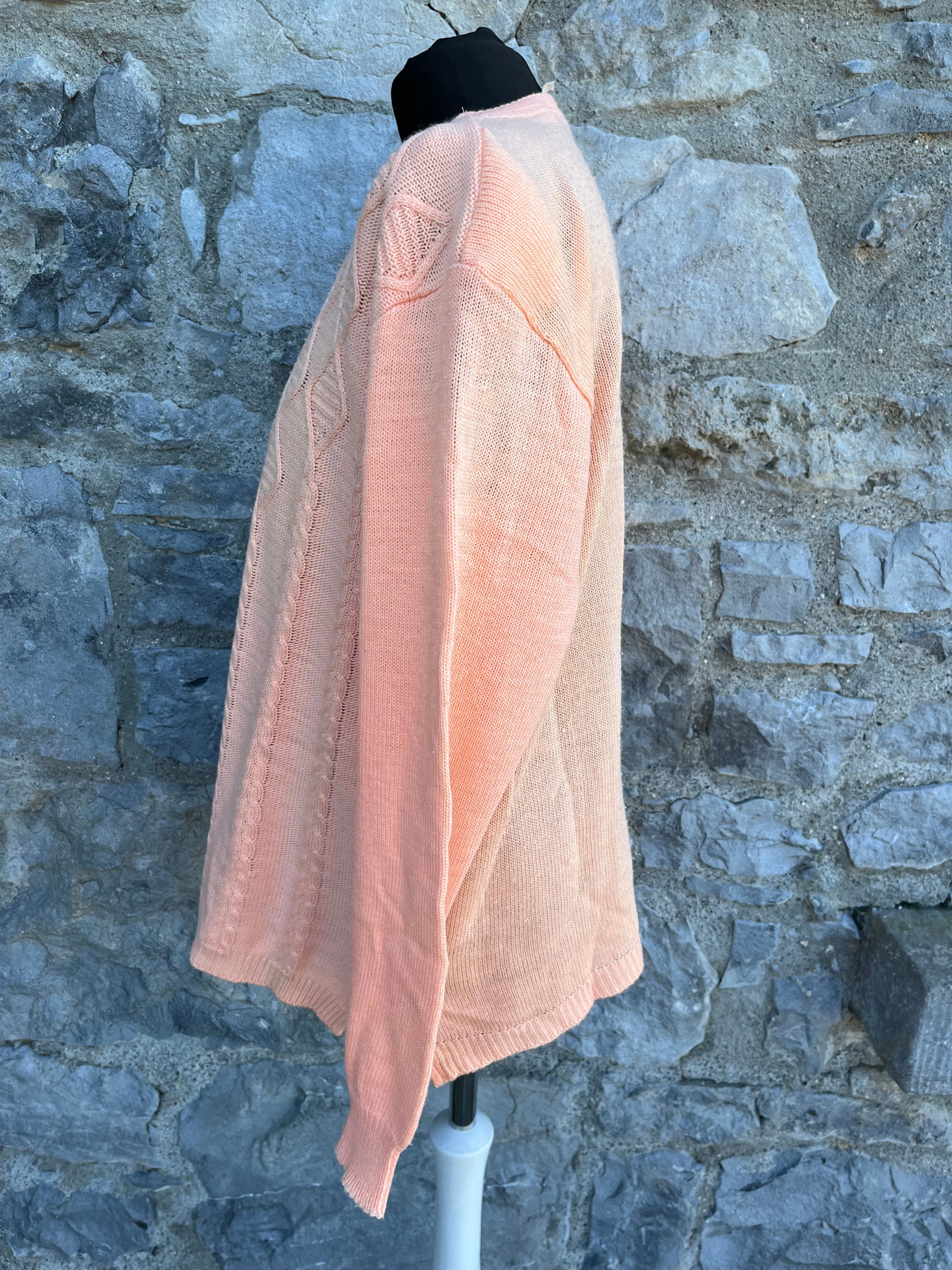 80s peach jumper uk 12-14