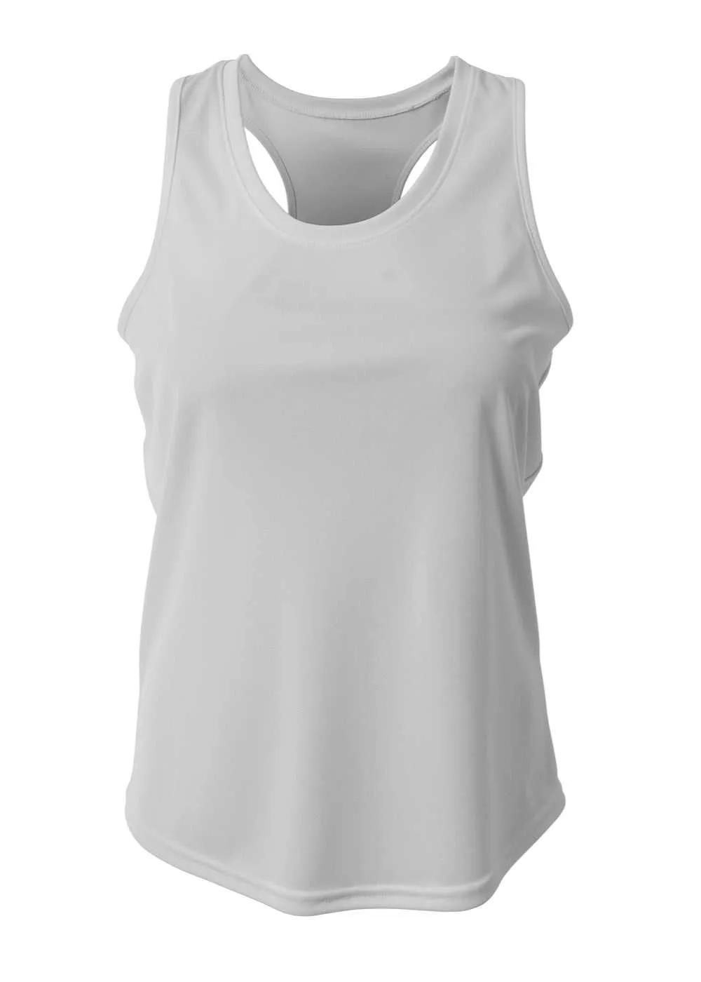 A4 NW1179 Athletic Racerback Woman's Tank - Silver