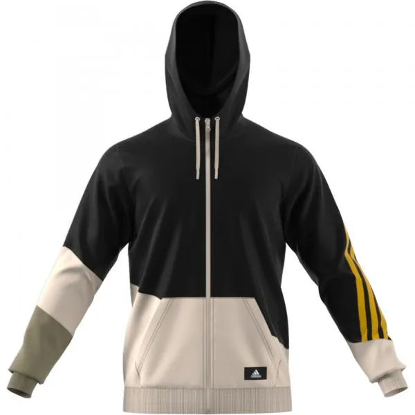 adidas - Men - Sportswear Colorblock Hooded Tracktop - Black