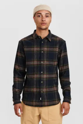 AKKONRAD BRUSHED CHECK SHIRT - Deep forrest