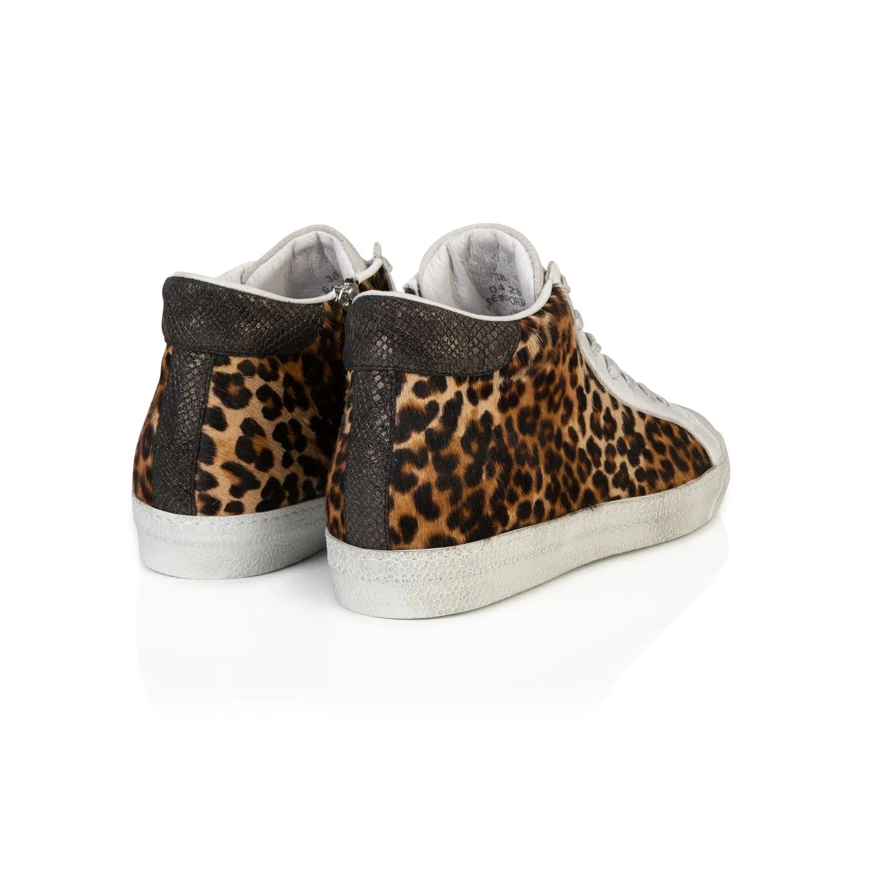 Alto: Leopard Print High Top Trainers