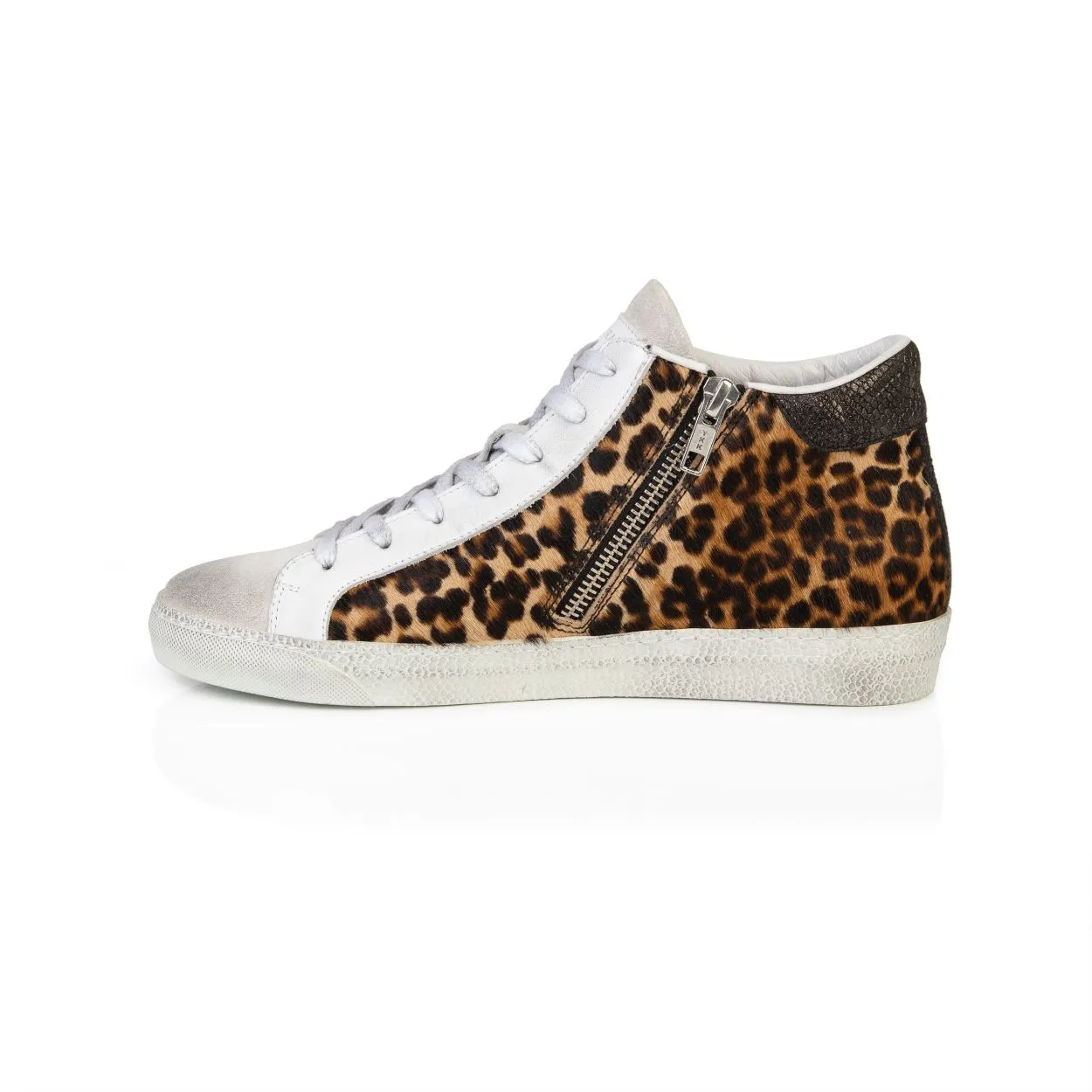 Alto: Leopard Print High Top Trainers