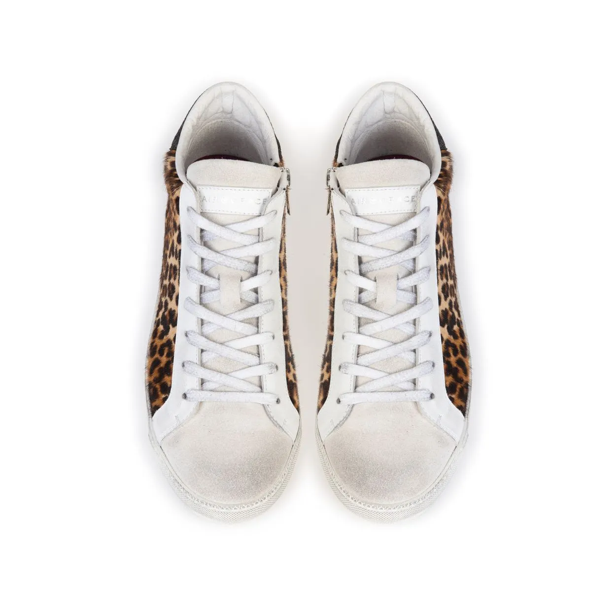 Alto: Leopard Print High Top Trainers