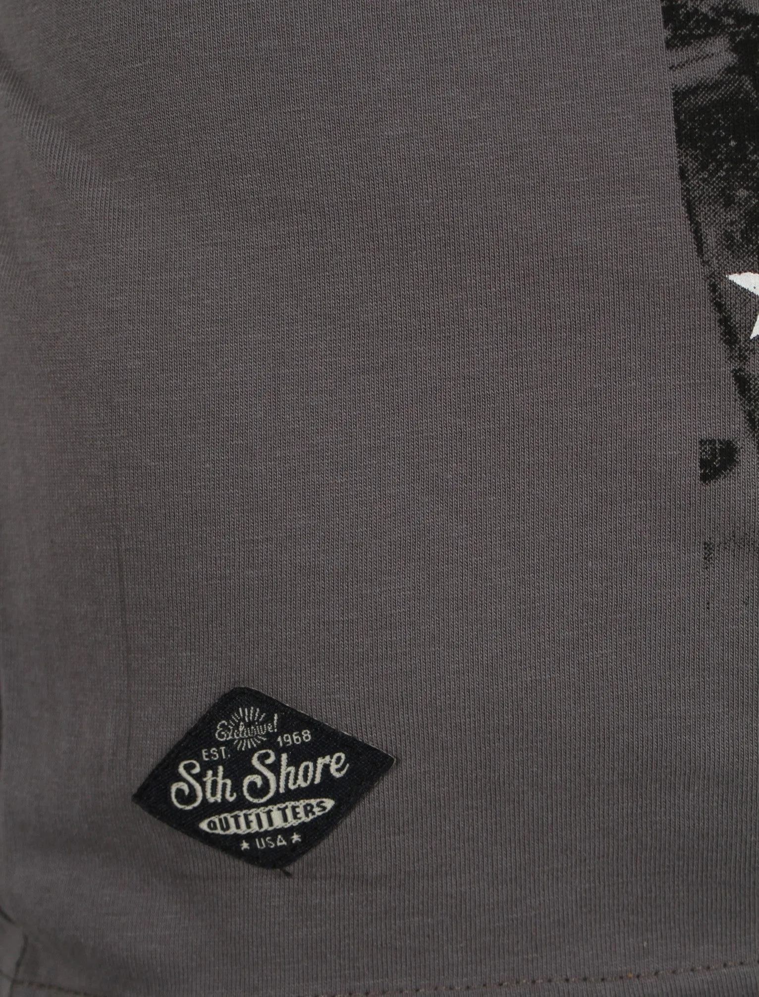 American Spirit Print T-Shirt in Graphite Grey  - South Shore