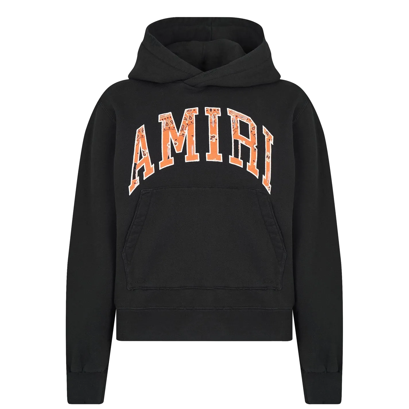 Amiri Black Bandana Logo Hoodie