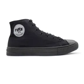 Amka Hi-Cut Canvas Shoes - Black