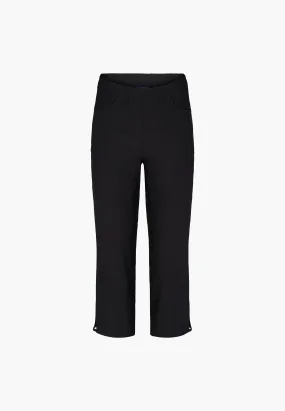 Anabelle Regular Capri Medium Length - Black