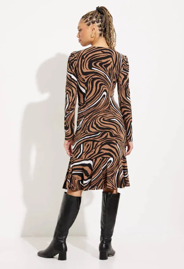 Animal Print Side Zip Dress