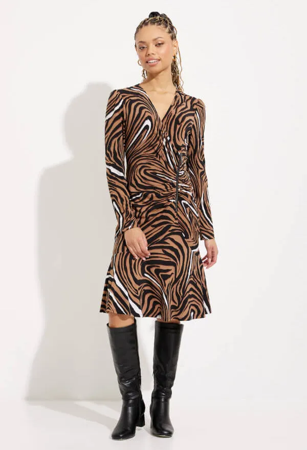 Animal Print Side Zip Dress