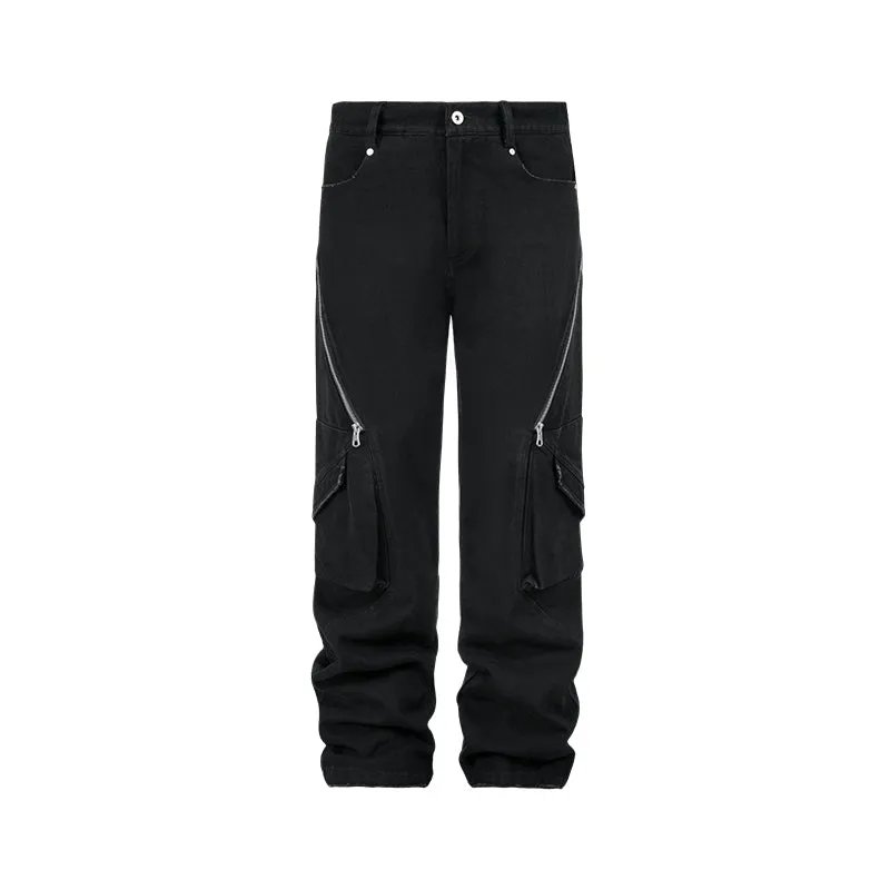 ANTIDOTE Zipper Micro Denim Pants