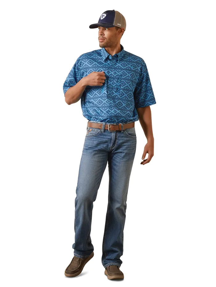 Ariat 10043512 Mens VentTEK Classic Fit Shirt Rainwater