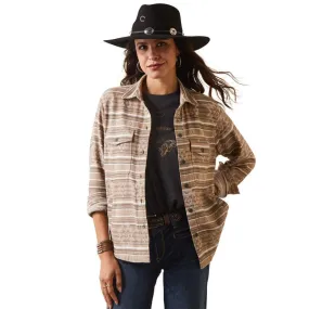 Ariat Women's REAL Chore Shirt Jacket Brown Aztec Print Western Shirt 10043330