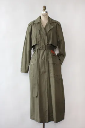 Army Green Maxi Trench M/L