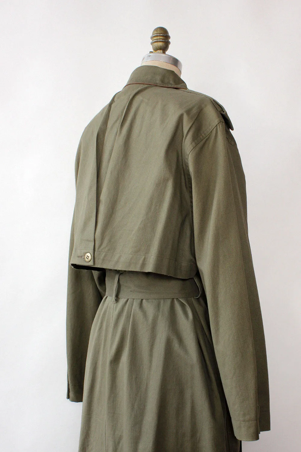 Army Green Maxi Trench M/L