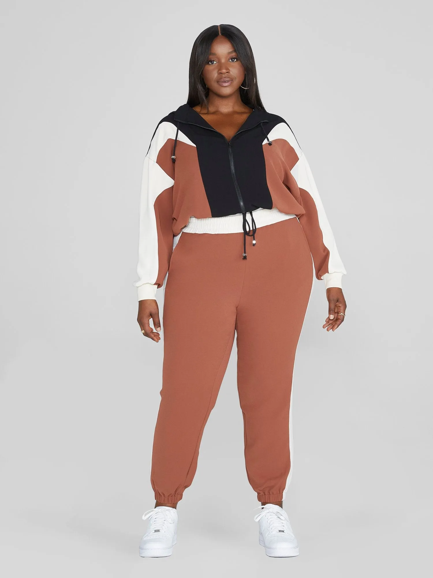 Audrina Colorblock Jogger Pants