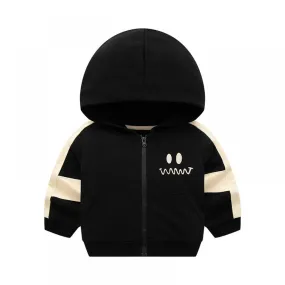 Autumn Winter Children's Hooded Coat Colorblock Boys Top Wholesale Boys Clothes