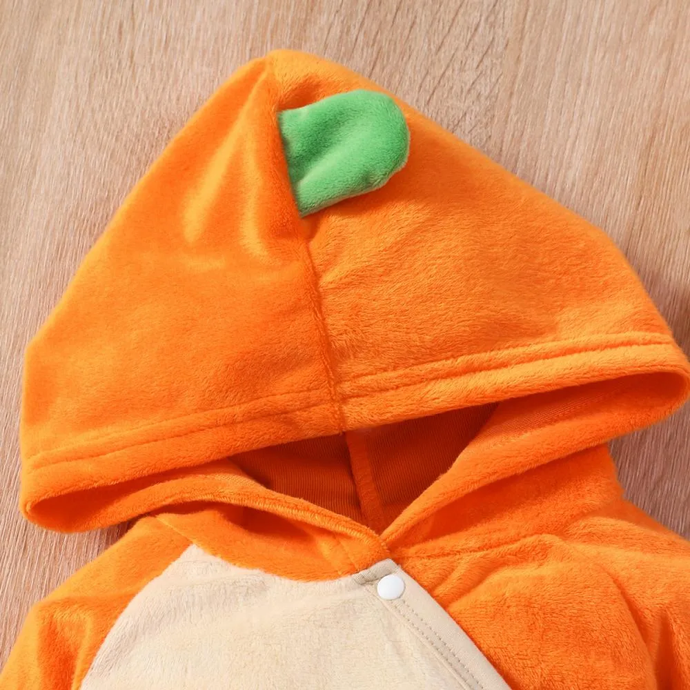 Baby Colorblock Hooded Long Sleeve Halloween One Piece Wholesale Baby Clothes