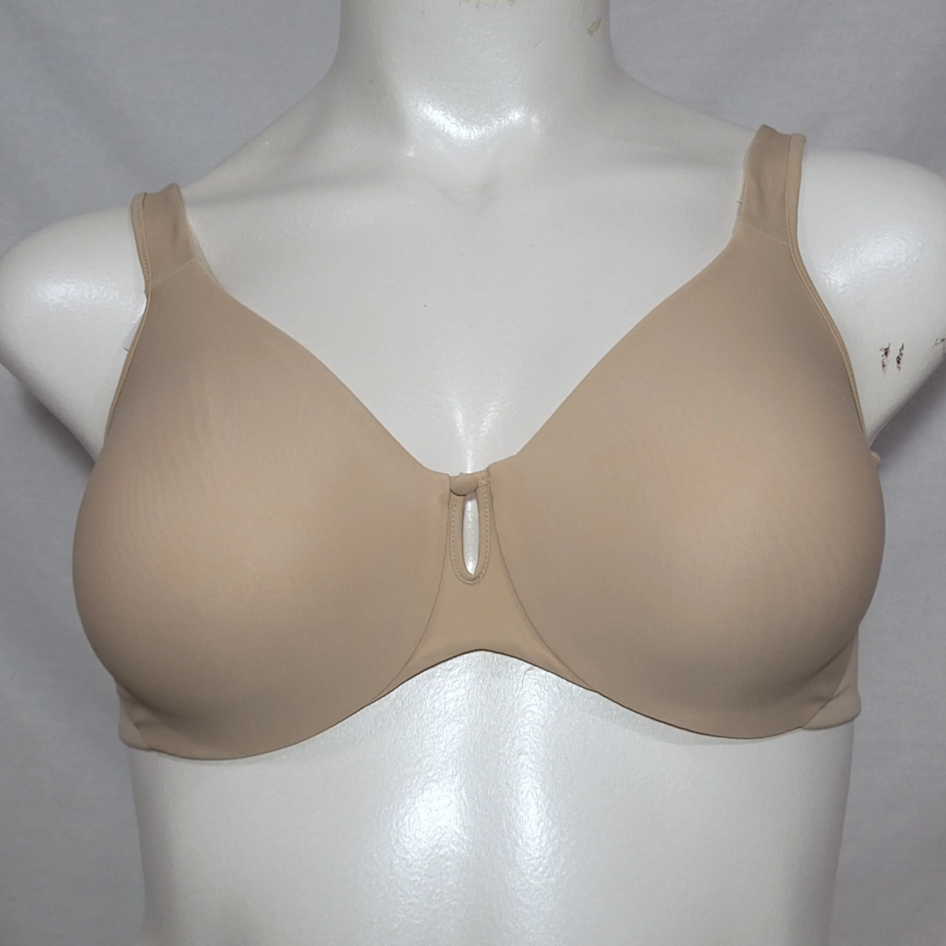 Bali B543 Silky Smooth Seamless Cup Cushioned Underwire Bra 38DD Nude NWT