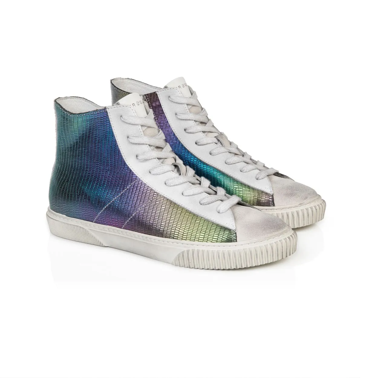 Basquette: Rainbow High Top Trainers