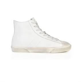 Basquette: Vintage White High Top Trainers