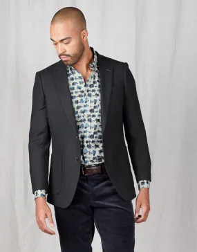 Batten Black Textured Blazer