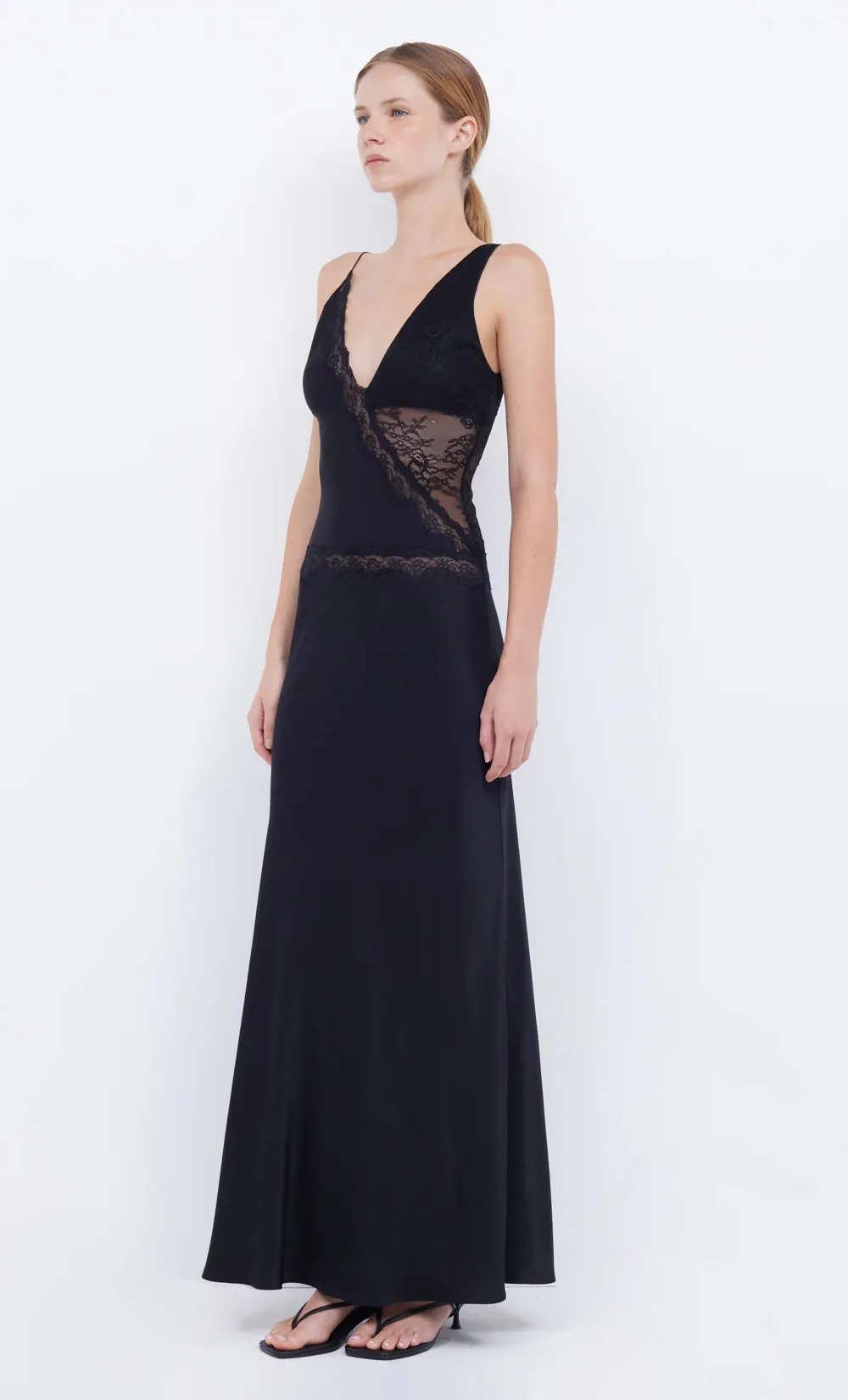 Bec And Bridge Abrielle Lace Maxi Dress - Black