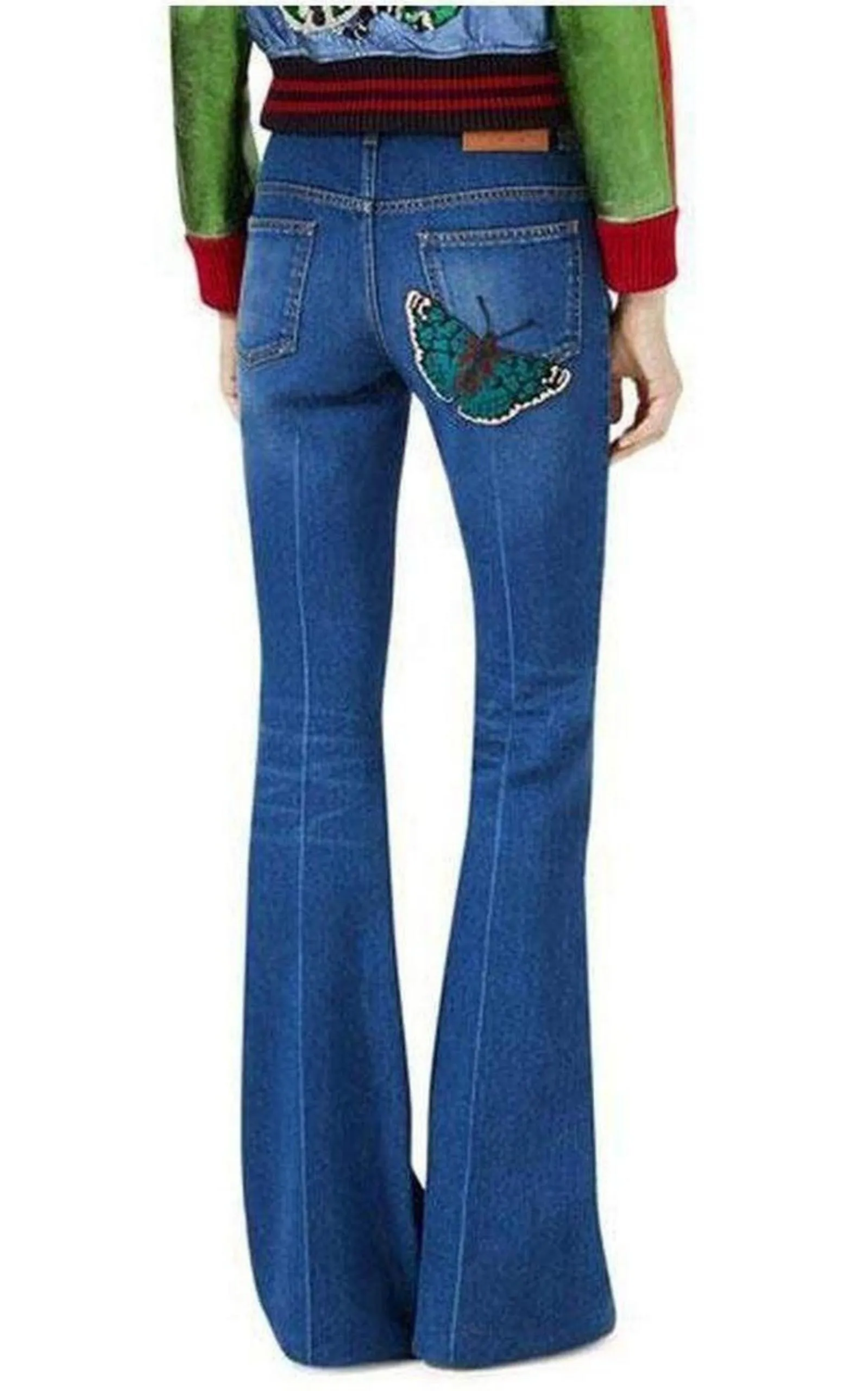 Bee & Butterfly Patches Jeans