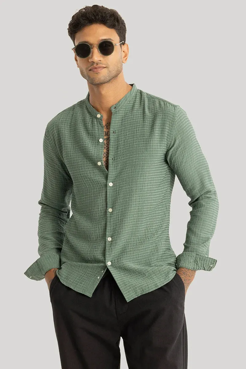 Benedetta Green Textured Shirt