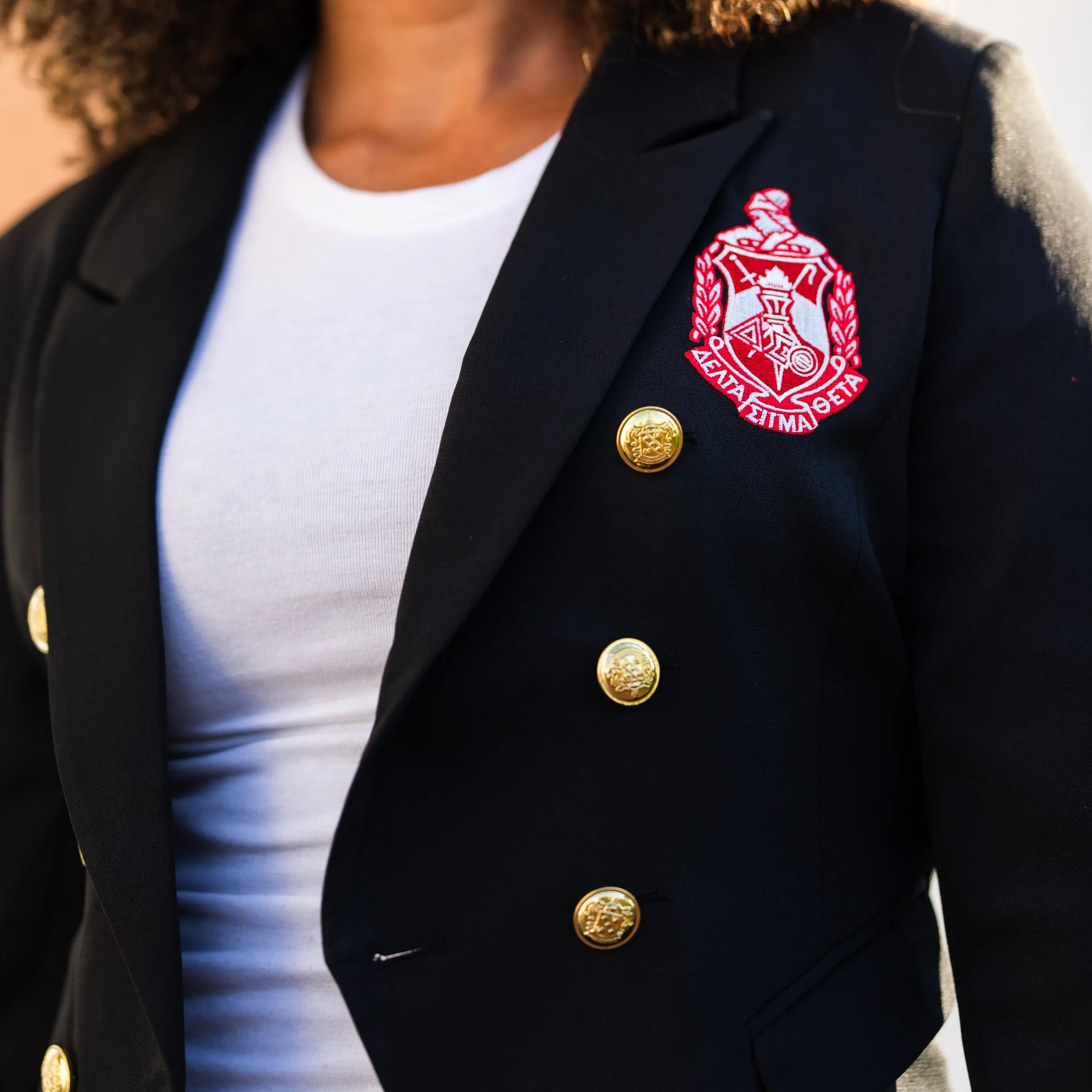 Black Double Breasted Blazer