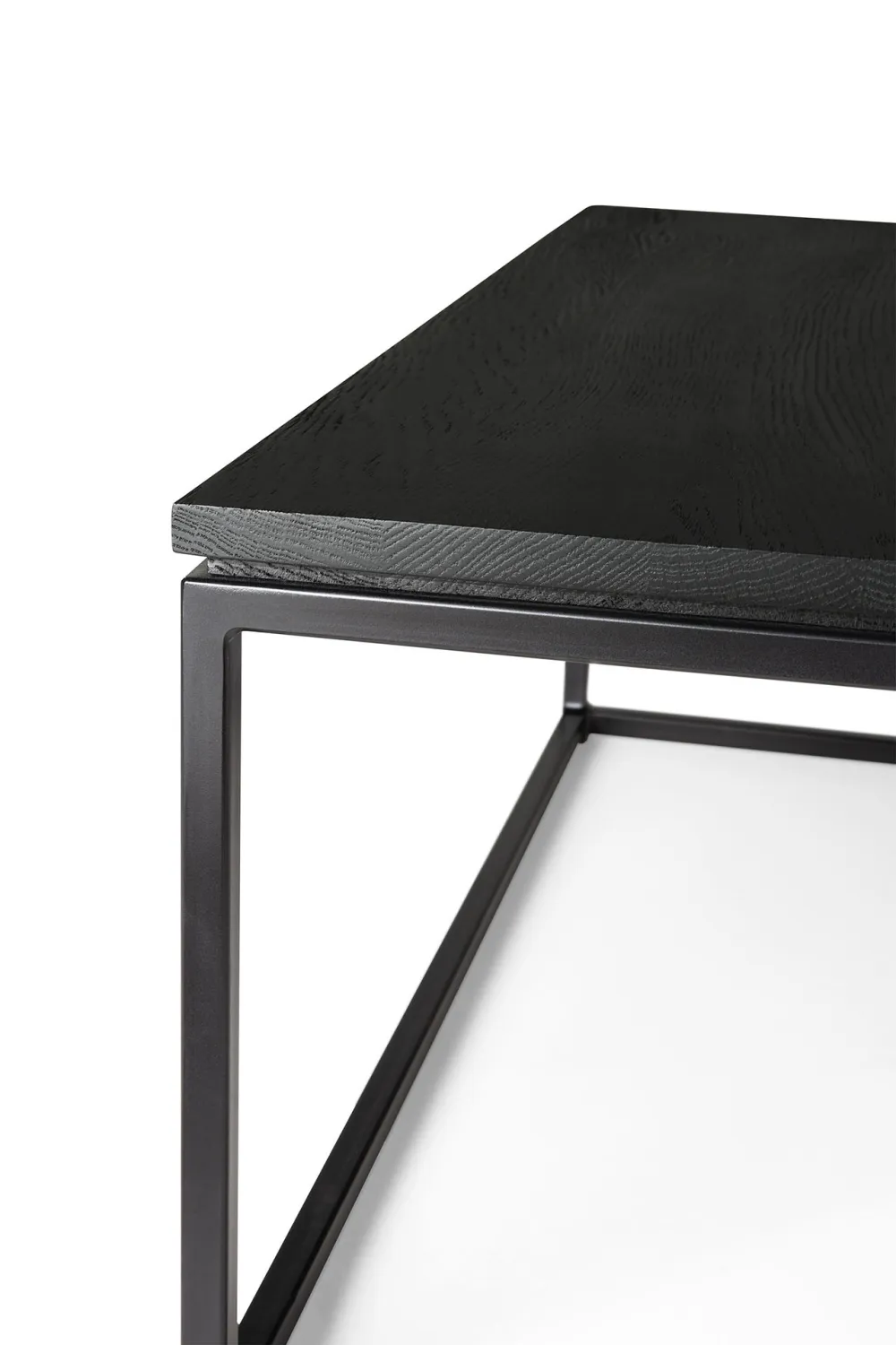 Black Metal Frame Coffee Table | Ethnicraft Thin