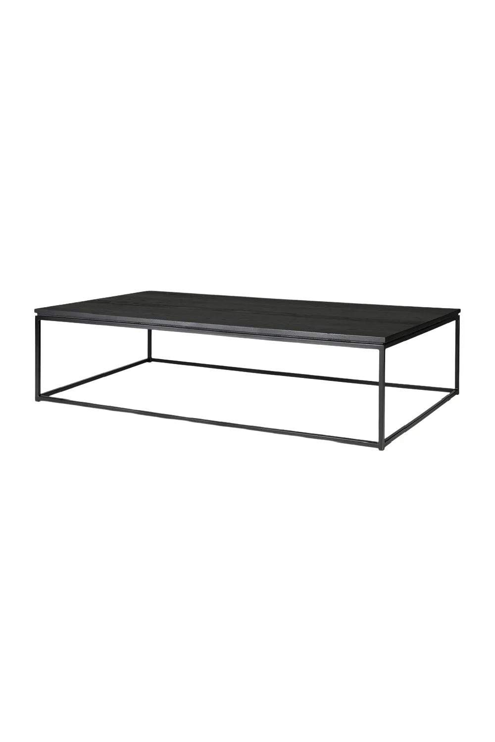 Black Metal Frame Coffee Table | Ethnicraft Thin