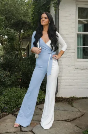 Blue Hues Colorblock Jumpsuit