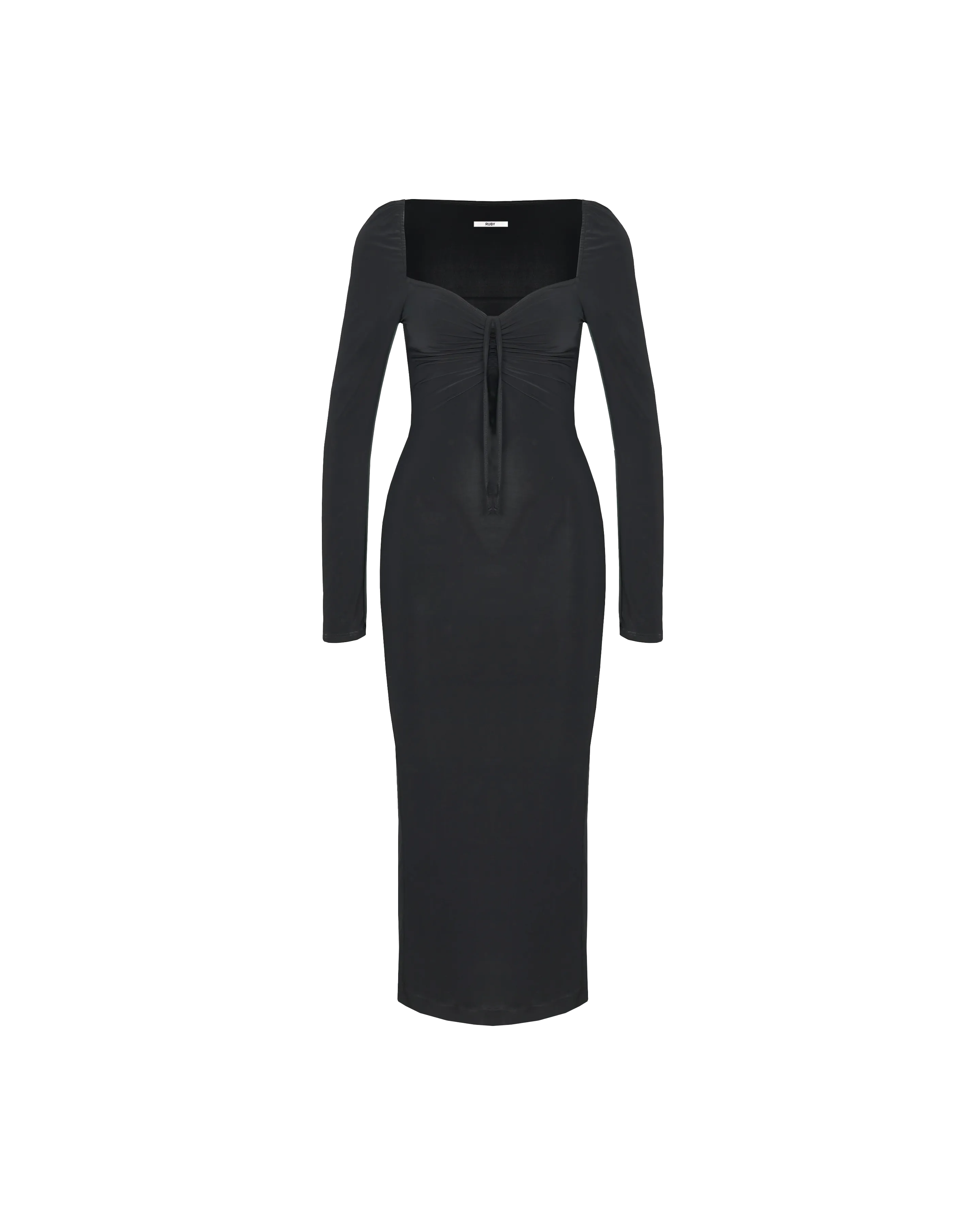 BOBBI TIE DRESS BLACK