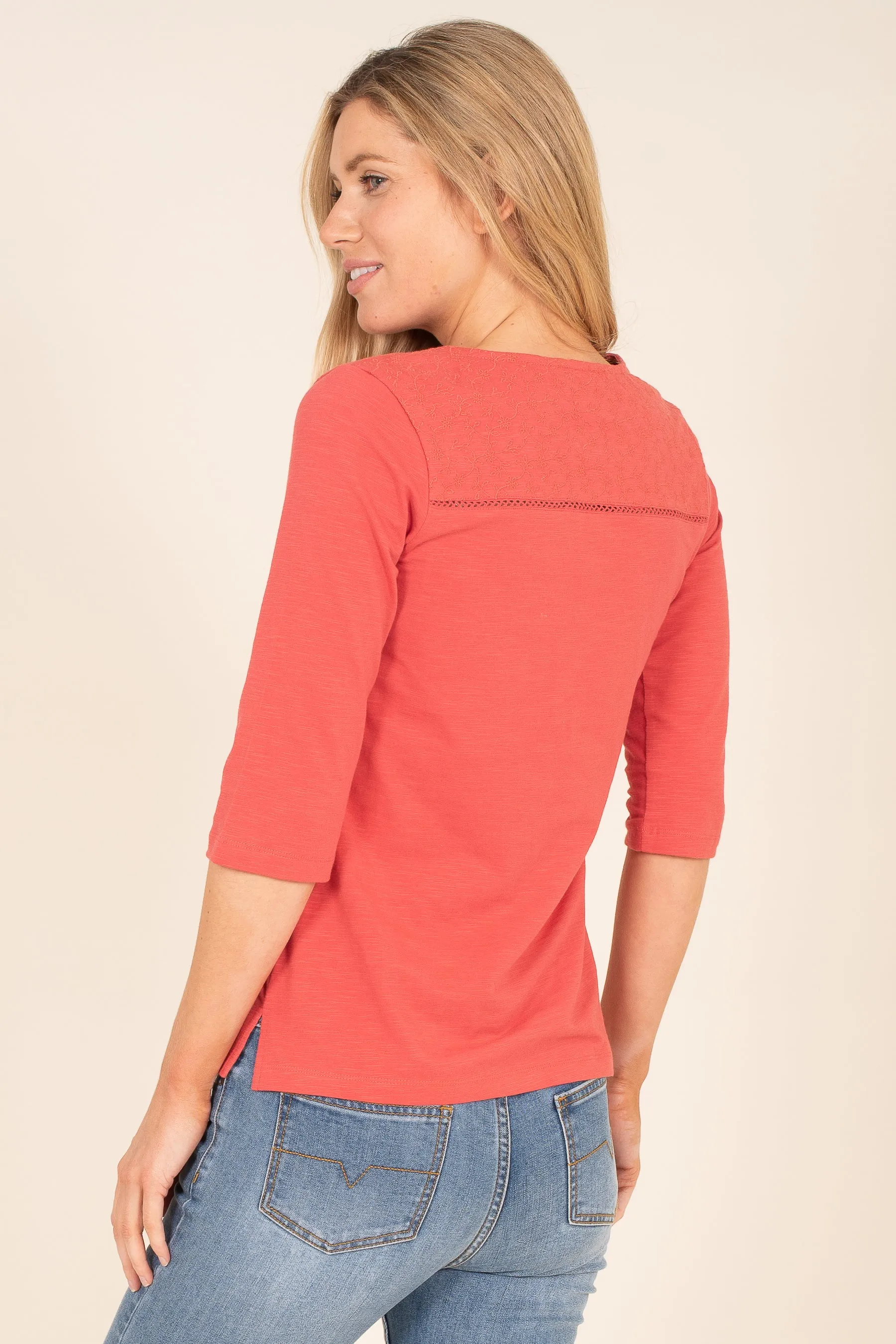 Broderie 1/2 Sleeve Top