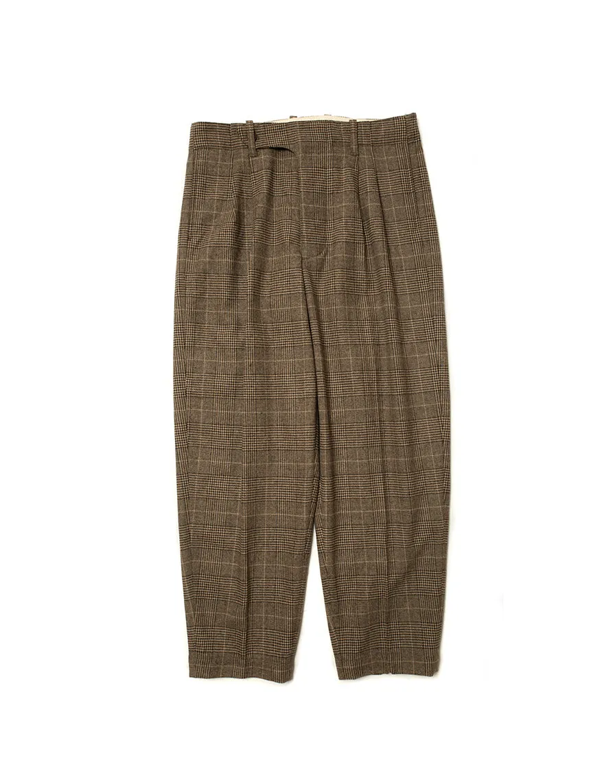 Brown Check Trousers