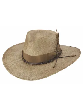 Bullhide RACE FOR LOVE 5038 Shantung Panama Hat Distressed Bronze