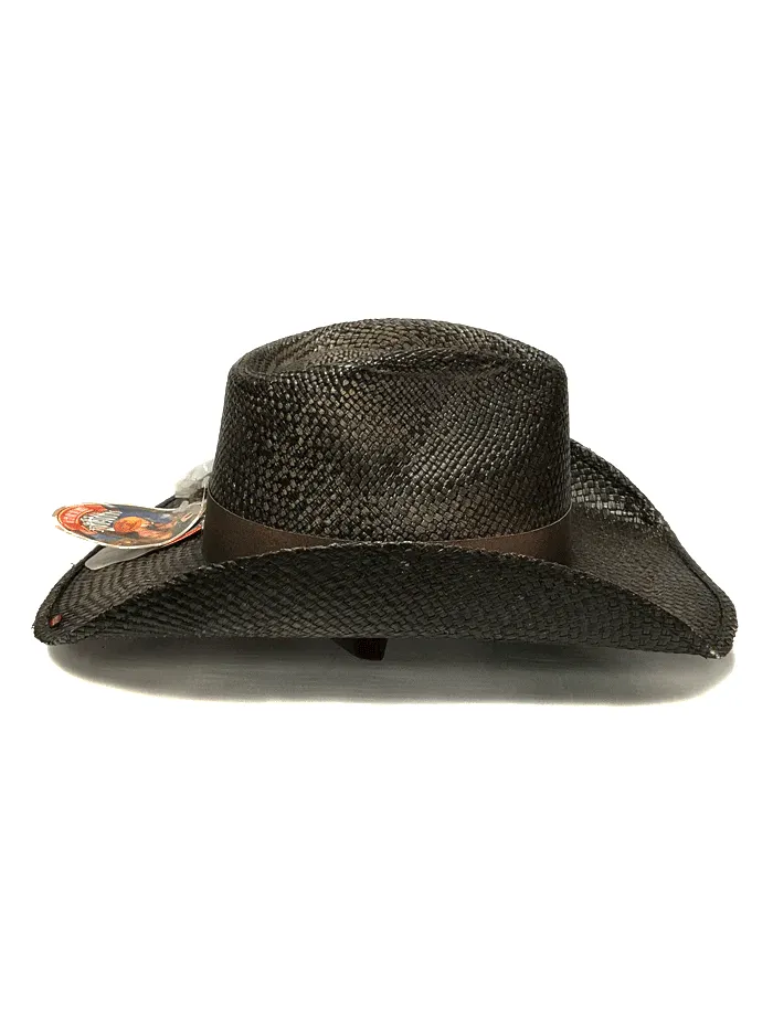 Bullhide SMILE AT ME 5040 Western Straw Hat Distressed Black