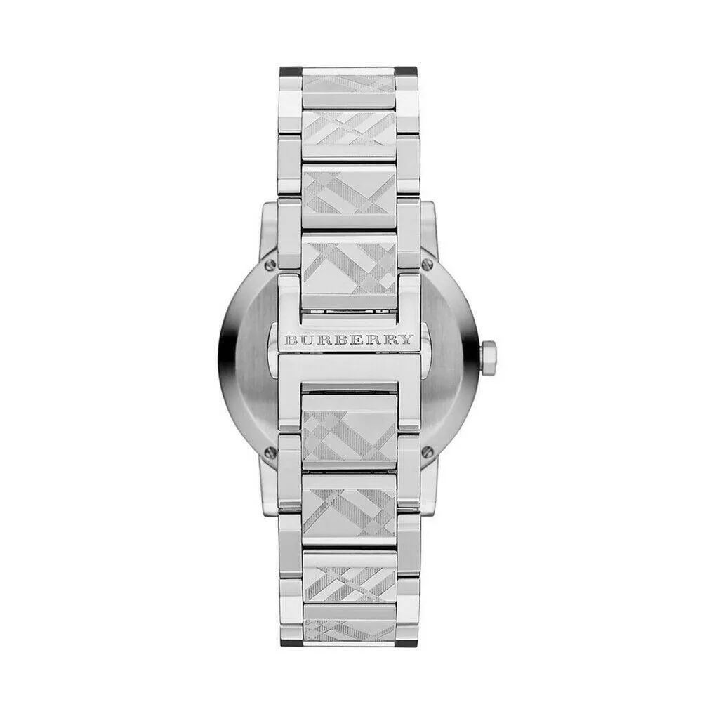 Burberry BU9144 Silver Check Stamped Dial Women's Watch