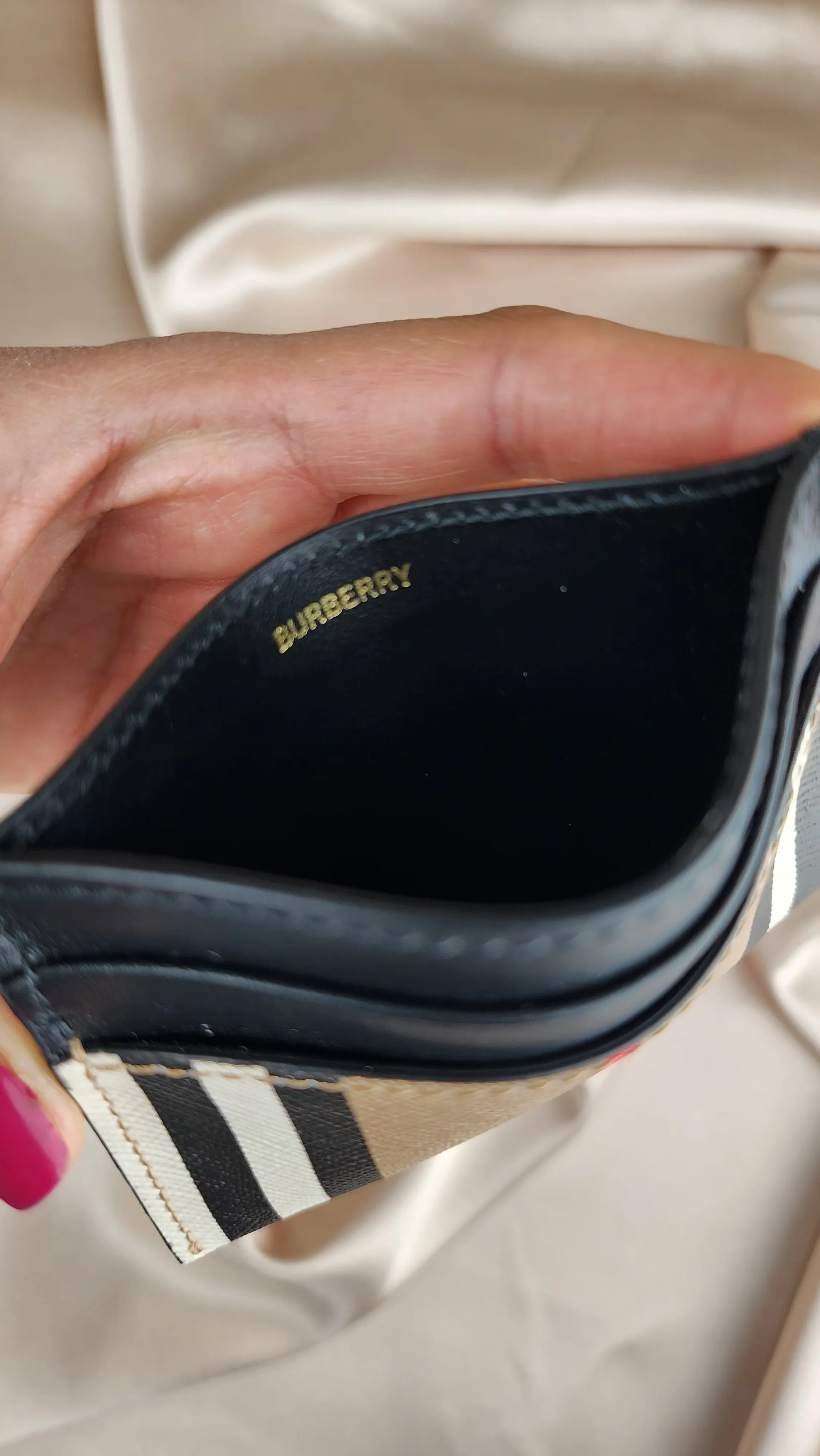 Burberry Nova Check Card Case