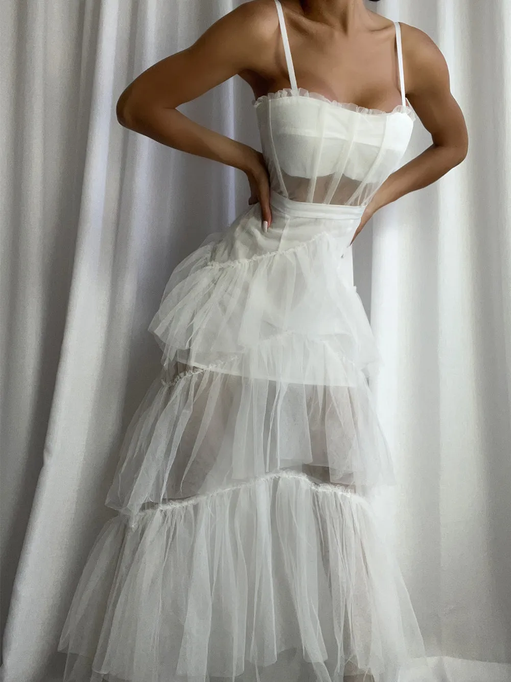 CASA Corset Tulle Gown