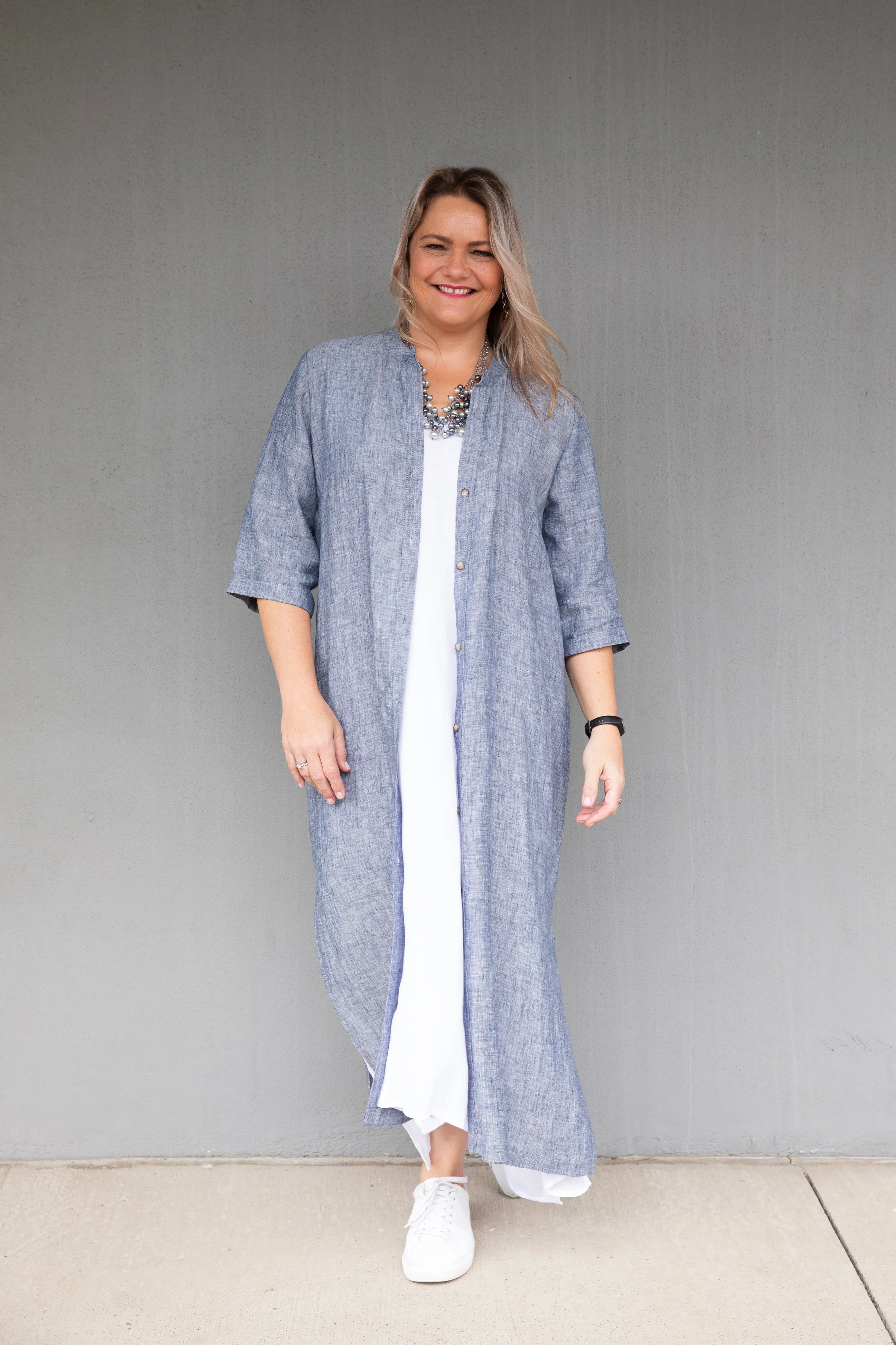 Cashews - C213/C13 Linen Maxi Shirt