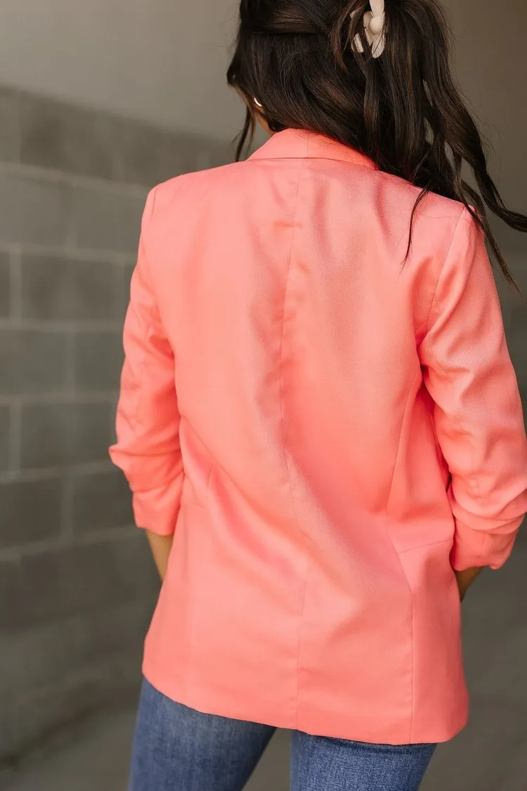 Cassie Blazer - Coral