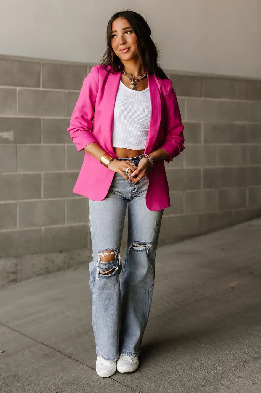 Cassie Blazer - Hot Pink