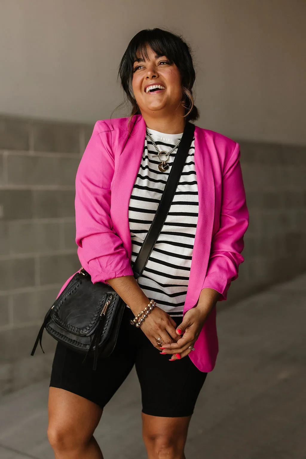 Cassie Blazer - Hot Pink